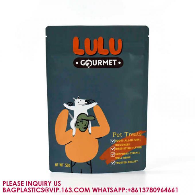 Перезамыкающийся матовый мешок Ziplock Snack Sea Moss Продовольственная упаковка Mylar Bags с прозрачным окном 1