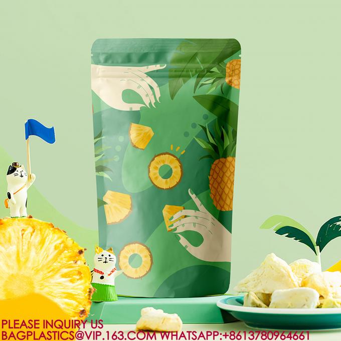 Торба для хранения продуктов питания Zipper Lock Sealed Bag Pla Packing Candy Nut Snack Stand-Up pouch Bag 0