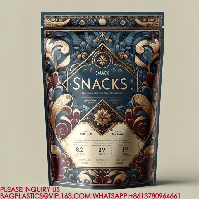 Перезамыкающийся рюкзак для подъезда, сумка для сладостей, закуски, печенье, пластиковая упаковка, сумка из алюминиевой фольги 3