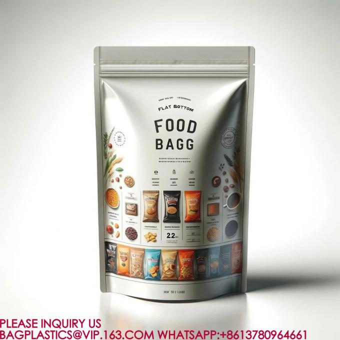 Торбики для упаковки пищевых продуктов многоразовые Mylar Bags Пластиковая упаковка Конфеты печенье Снакс-пакеты 5