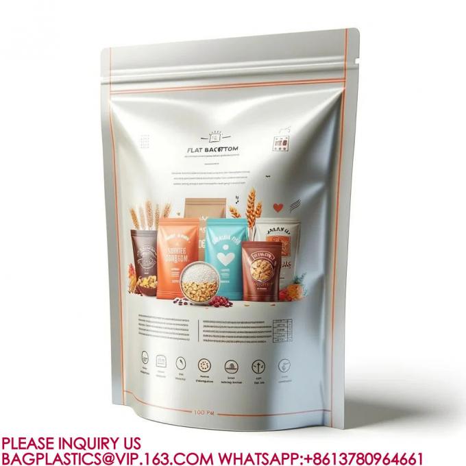 Торбики для упаковки пищевых продуктов многоразовые Mylar Bags Пластиковая упаковка Конфеты печенье Снакс-пакеты 3