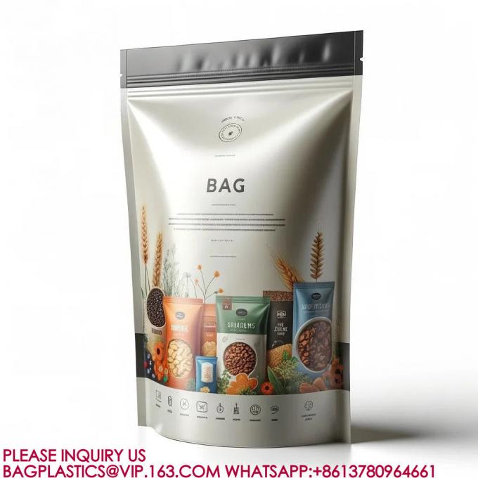 Торбики для упаковки пищевых продуктов многоразовые Mylar Bags Пластиковая упаковка Конфеты печенье Снакс-пакеты 0
