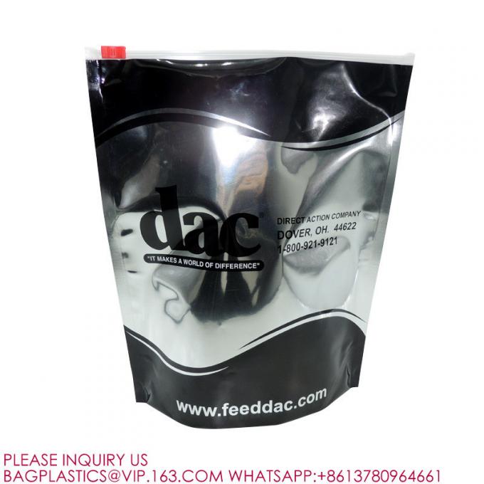 Слайдерные сумки Zip Lock Mylar Stand Up Pet Food Bags с слайдерным застежкой для угощения кошачьей пищей для собак 3