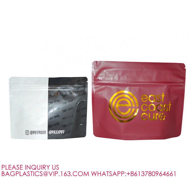 Mylar Bags Child Resistant Pouch Child Proof Packet PLA Matte Stand Up Zip Foil Flat Bag (Майлар сумки для малышей с детской защитой) Метка для малышей с матом 3