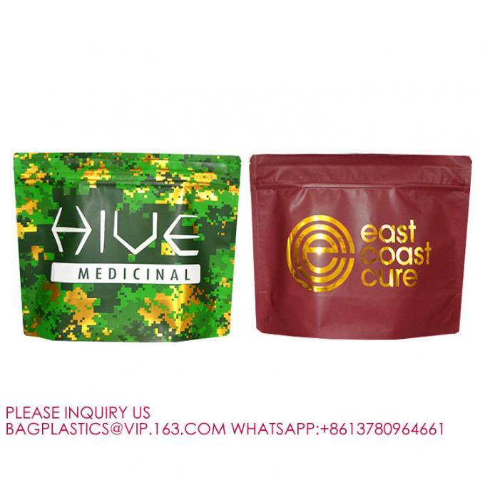 Mylar Bags Child Resistant Pouch Child Proof Packet PLA Matte Stand Up Zip Foil Flat Bag (Майлар сумки для малышей с детской защитой) Метка для малышей с матом 0