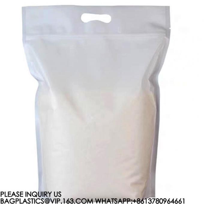Рисовая упаковка Zipper Bag Сушеный биоразлагаемый Stand Up Pouch Compostable Sachet Rice Bag 2