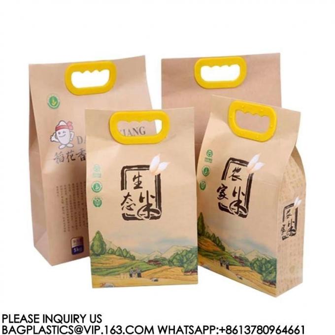 Рисовая упаковка Zipper Bag Сушеный биоразлагаемый Stand Up Pouch Compostable Sachet Rice Bag 1