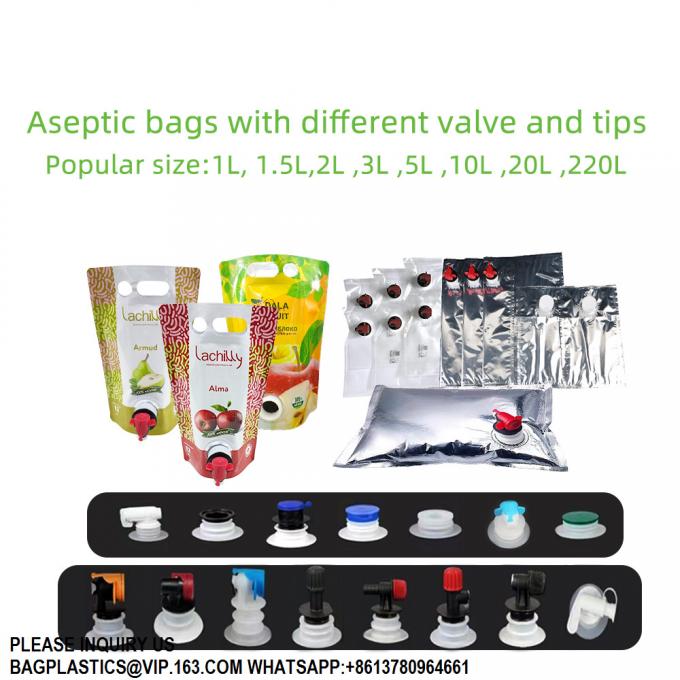 Bib Bag Wine Juice Drinks Oil Packaging Bag Heat Seal Beverage Customization Juice Bags (Конфигурированные напитки, напитки и напитки) 1