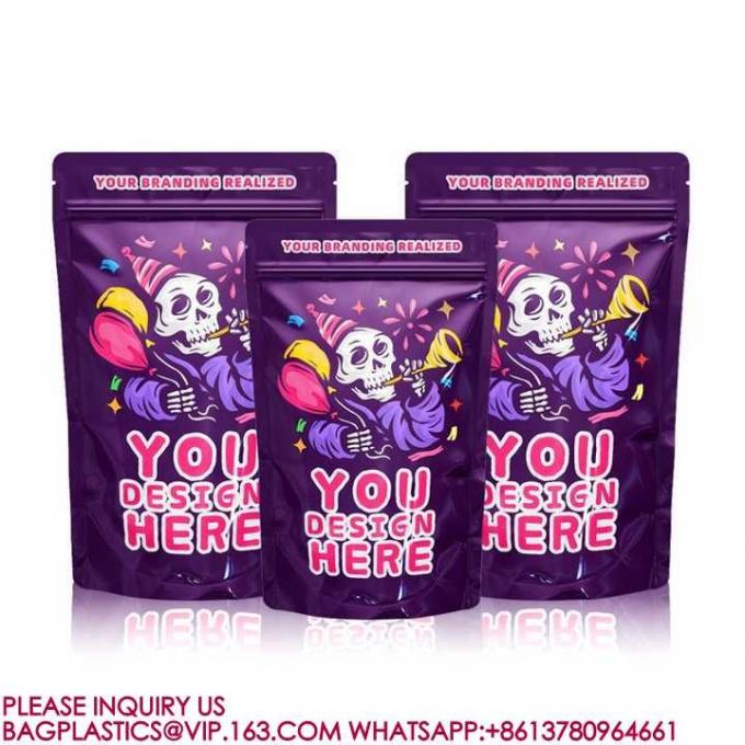 14G 28G Custom Stand Up Doypack Pouch Smell Proof 3,5 грамм Мэйлар с моим логотипом 4