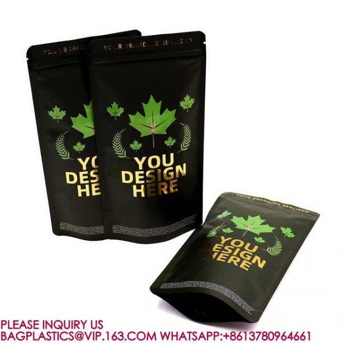Перезамыкаемая упаковка Стоящий пакет Алюминиевая фольга Упаковка Zip Lock Bag Doypack Mylar 3
