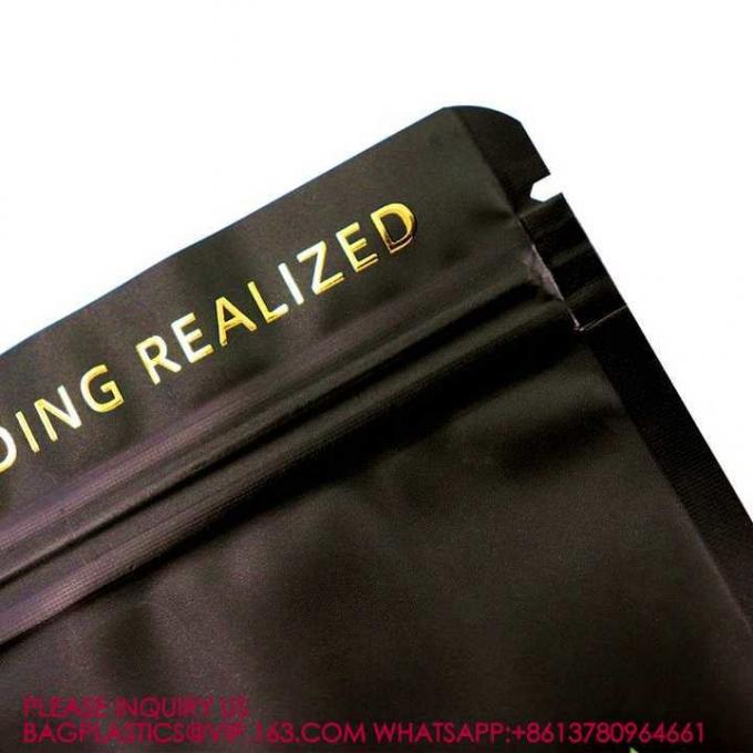 Перезамыкаемая упаковка Стоящий пакет Алюминиевая фольга Упаковка Zip Lock Bag Doypack Mylar 2