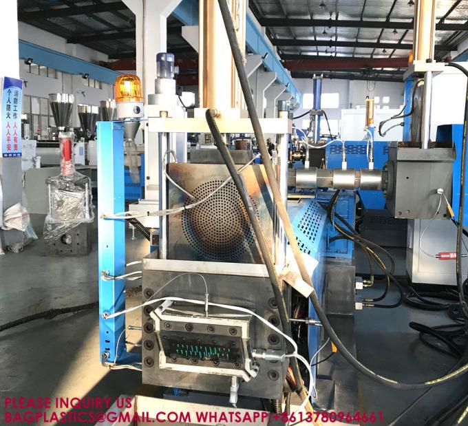 Двухступенчатый переработанный PE PP HDPE LDPE Пластиковый гранулирующий гранулирующий аппарат 9