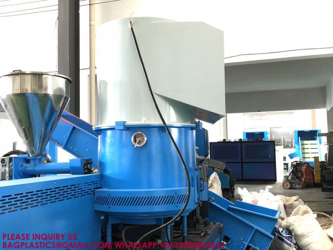 Двухступенчатый переработанный PE PP HDPE LDPE Пластиковый гранулирующий гранулирующий аппарат 10