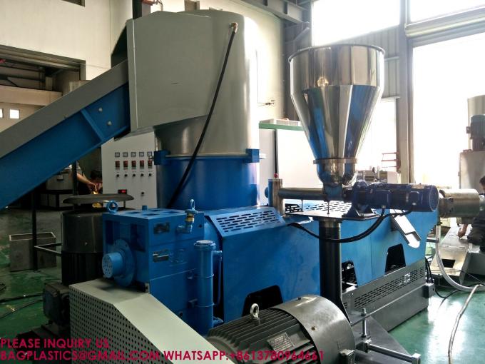 Двухступенчатый переработанный PE PP HDPE LDPE Пластиковый гранулирующий гранулирующий аппарат 1